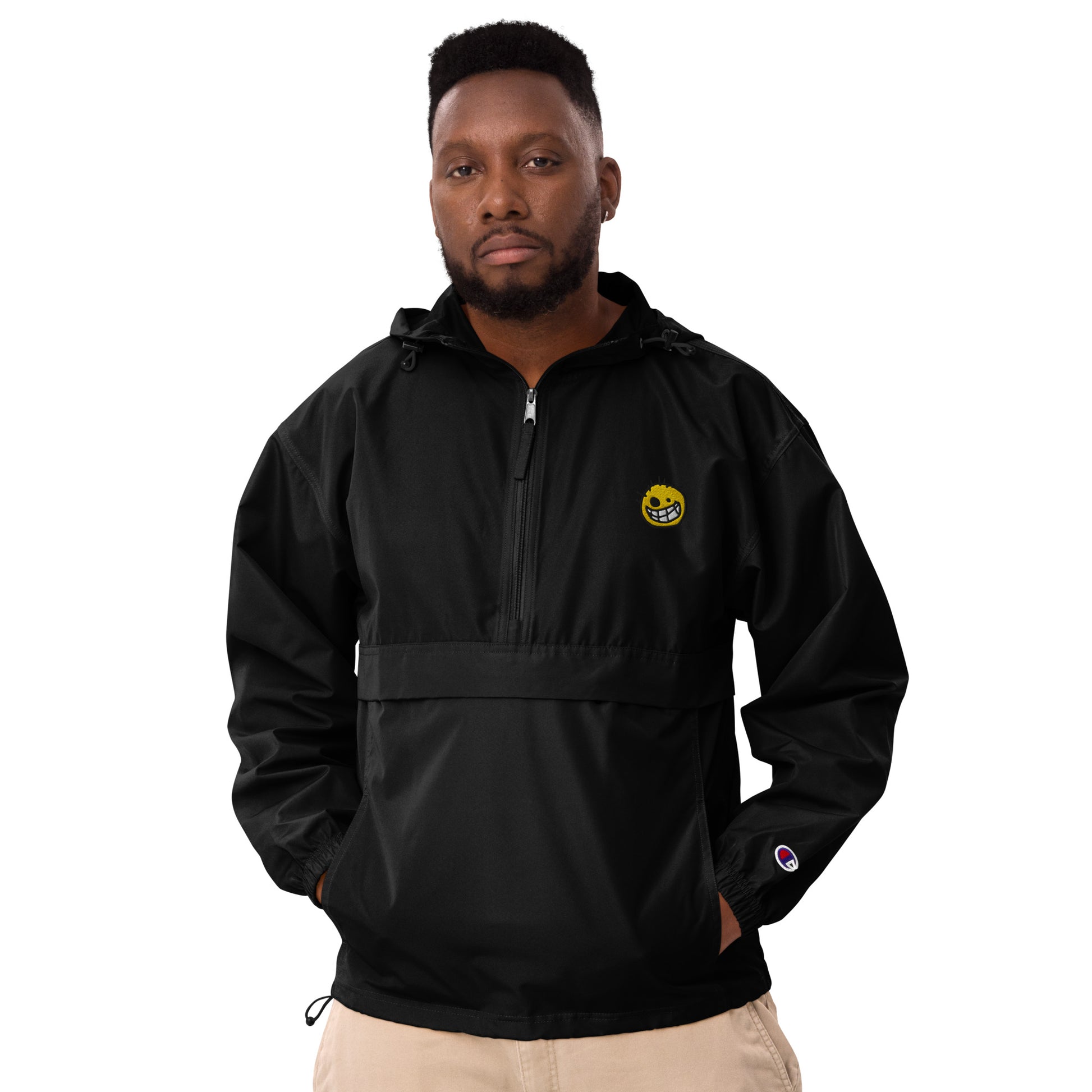 Black Eyed Joe Embroidered Champion Packable Jacket
