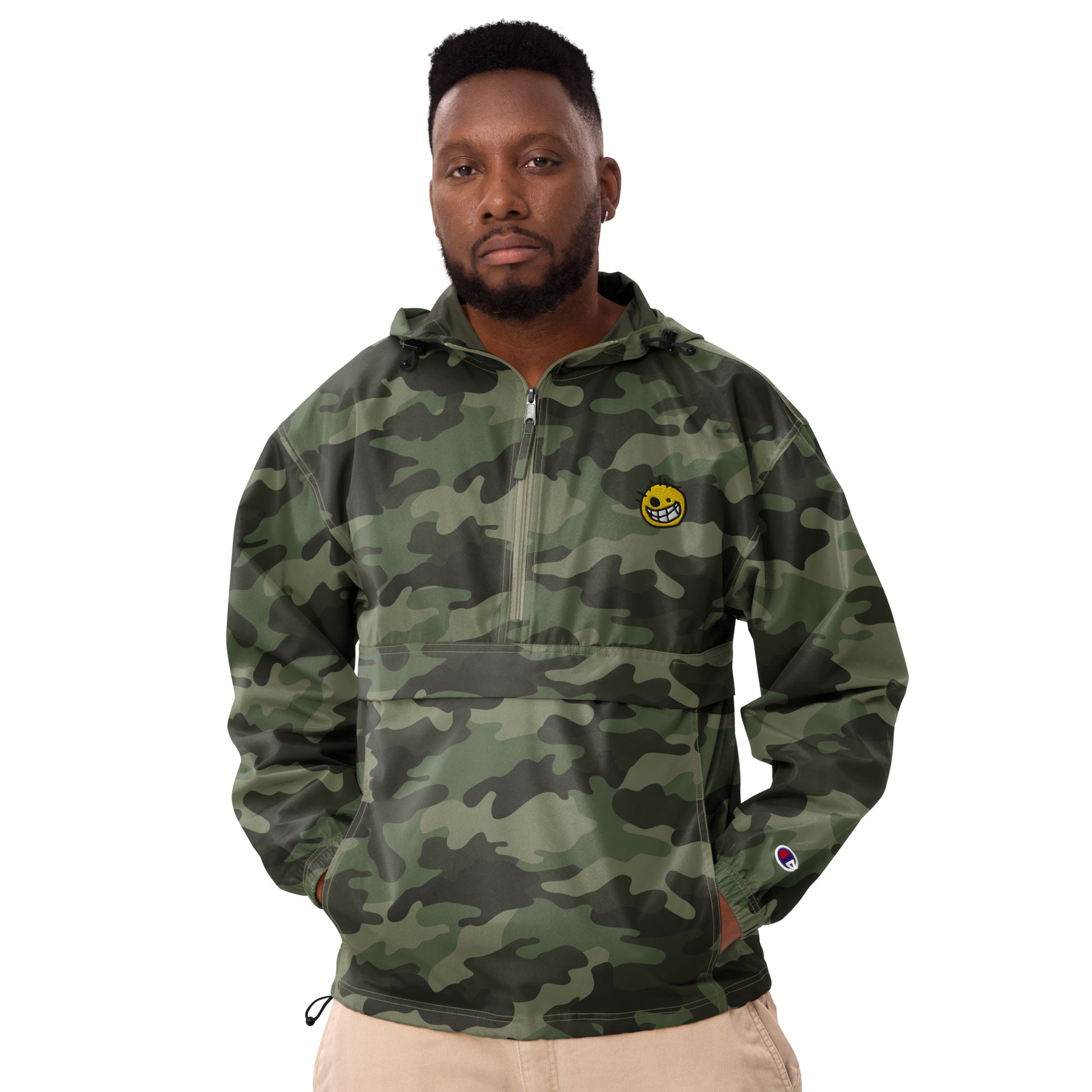 Black Eyed Joe Embroidered Champion Packable Jacket