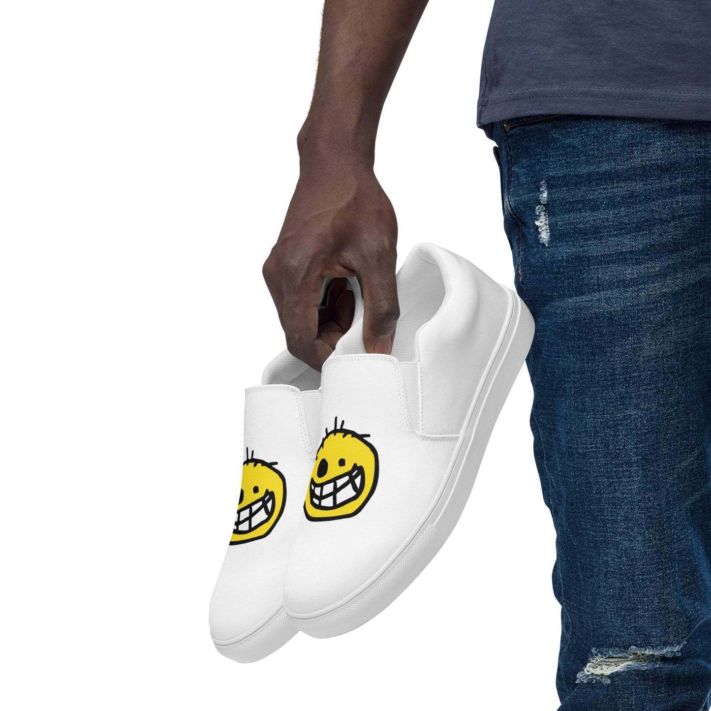 Black Eyed Joe Printed Slip On Sneakers - Untested